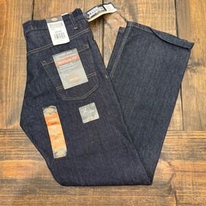 Dickies Mens Regular Fit Straight Leg Jeans Dark Indigo Tough Max 30x30 DP800RNB